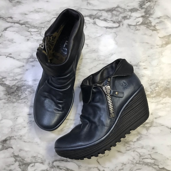 fly london zip up ankle boots